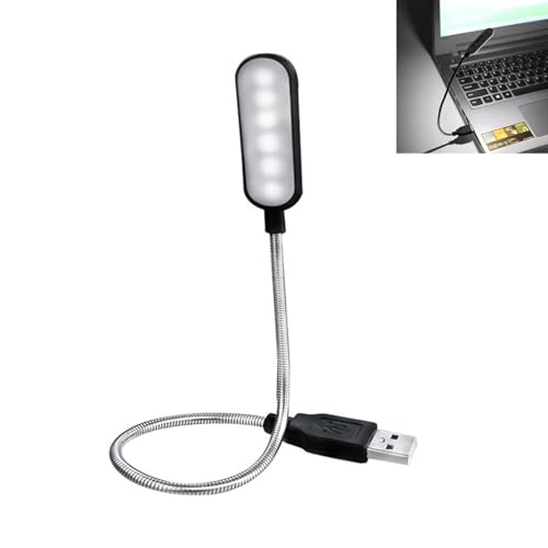Lampada LED USB per Laptop, Mini Luce da Lettura USB, Luce Notturna Mini Flessibile per Notebook, Computer Portatile, Desktop Tastiera, Lettura, Scrittura e Lavoro Notturno, Design Compatto Portatile - Design e materiali