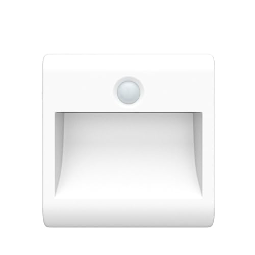 Luce Notturna Batteria, [2 Pezzi] Luce Notturna con Sensore di Movimento, AUTO/ON/OFF, Luce Notturna Bambini a Magnete Incorporato per Armadio, Scale, Corridoi, Cucina, Garage, 4000K Bianco Naturale - Dettaglio recensione 4