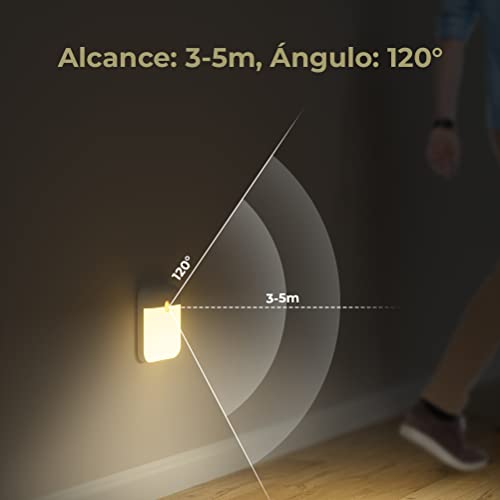 OUSFOT Luce Notturna LED, Sensore di Movimento per Interni, Luce Notturna Automatica con Attacco Magnetico, Luce Notturna per Bambini per Cameretta, Cucina, Corridoio, Scala, Soggiorno (2 Pezzi) - Funzionalità e accessori