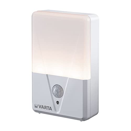 VARTA Luce Notturna Motion Sensor, Funzionamento a Batterie, Incluse 3xAAA, Funzione di Movimento, Potenza della Luce LED Fino a 17 Lumen - Design e materiali