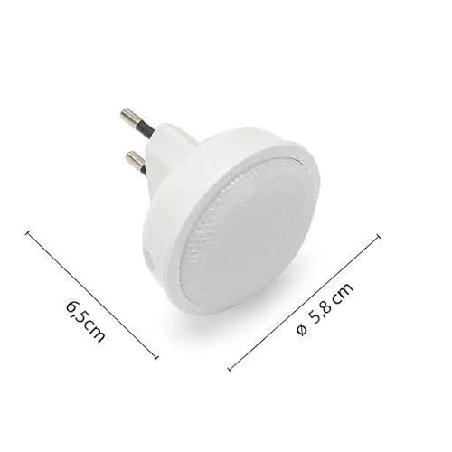 Velamp IL28NG luce notturna LED con interruttore a pressione – 3000K luce calda – accensione e spegnimento con un tocco, design compatto per cameretta, corridoio e camera da letto - Dettaglio recensione 4